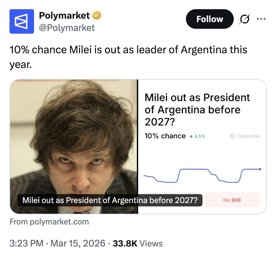 Este es el verdadero motivo por el que quieren bloquear Polymarket.
Se acerca el final del experimento.