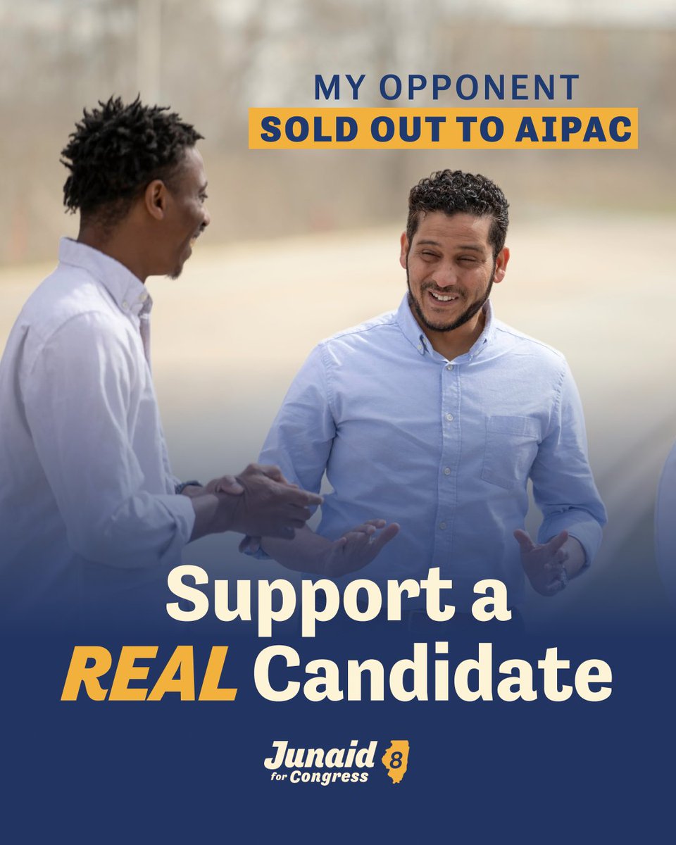 Junaid For Congress (IL-08) tweet media