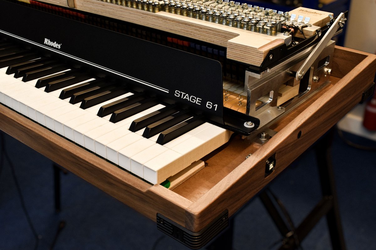 rhodesofficial2's tweet photo. Build in progress: A first-of-its-kind Rhodes Stage 61 nears the end of production.
Stay tuned.
#rhodes #rhodespiano #stage61 https://t.co/FXj6UIhfVQ