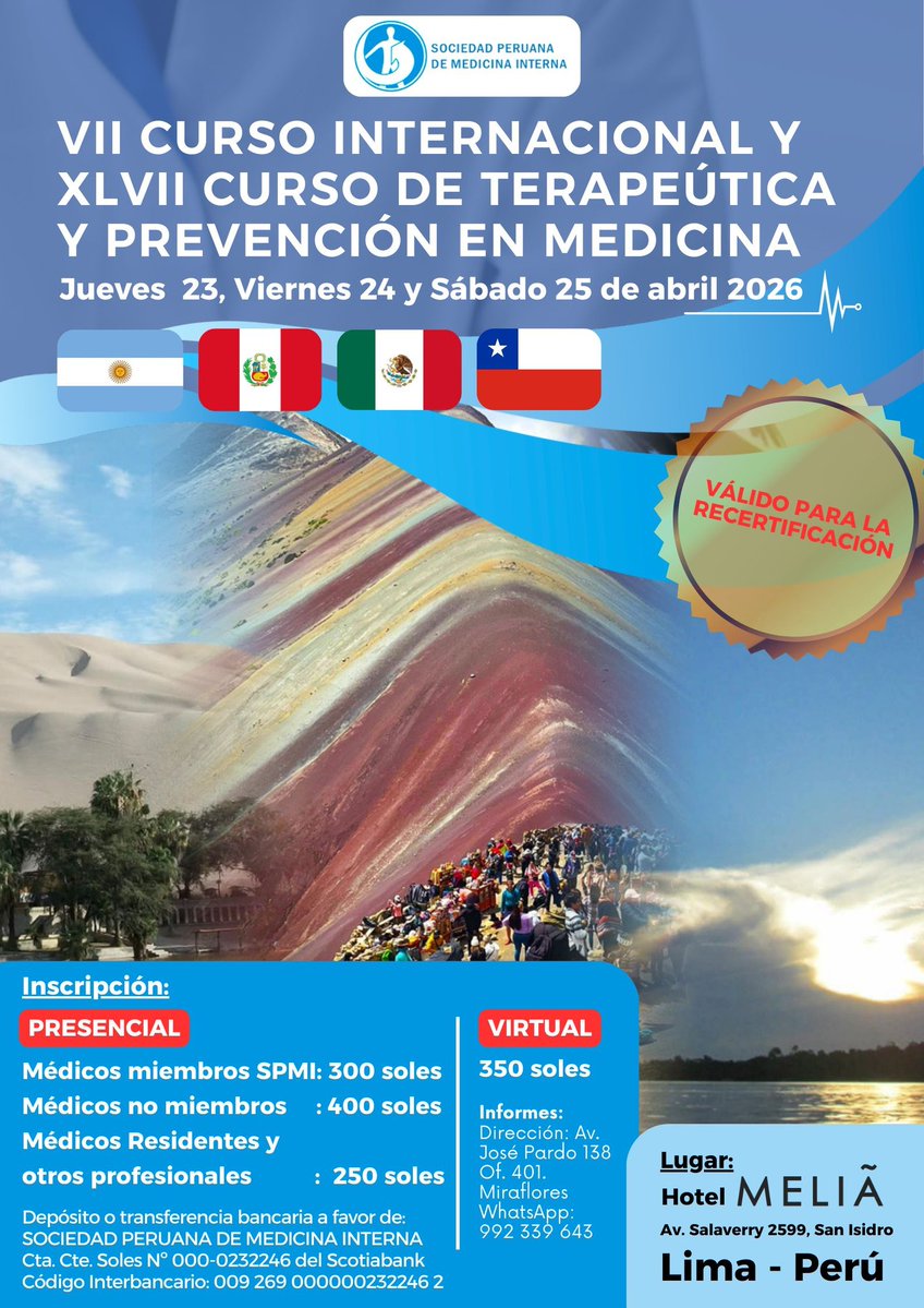 Sociedad Peruana de Medicina Interna tweet media