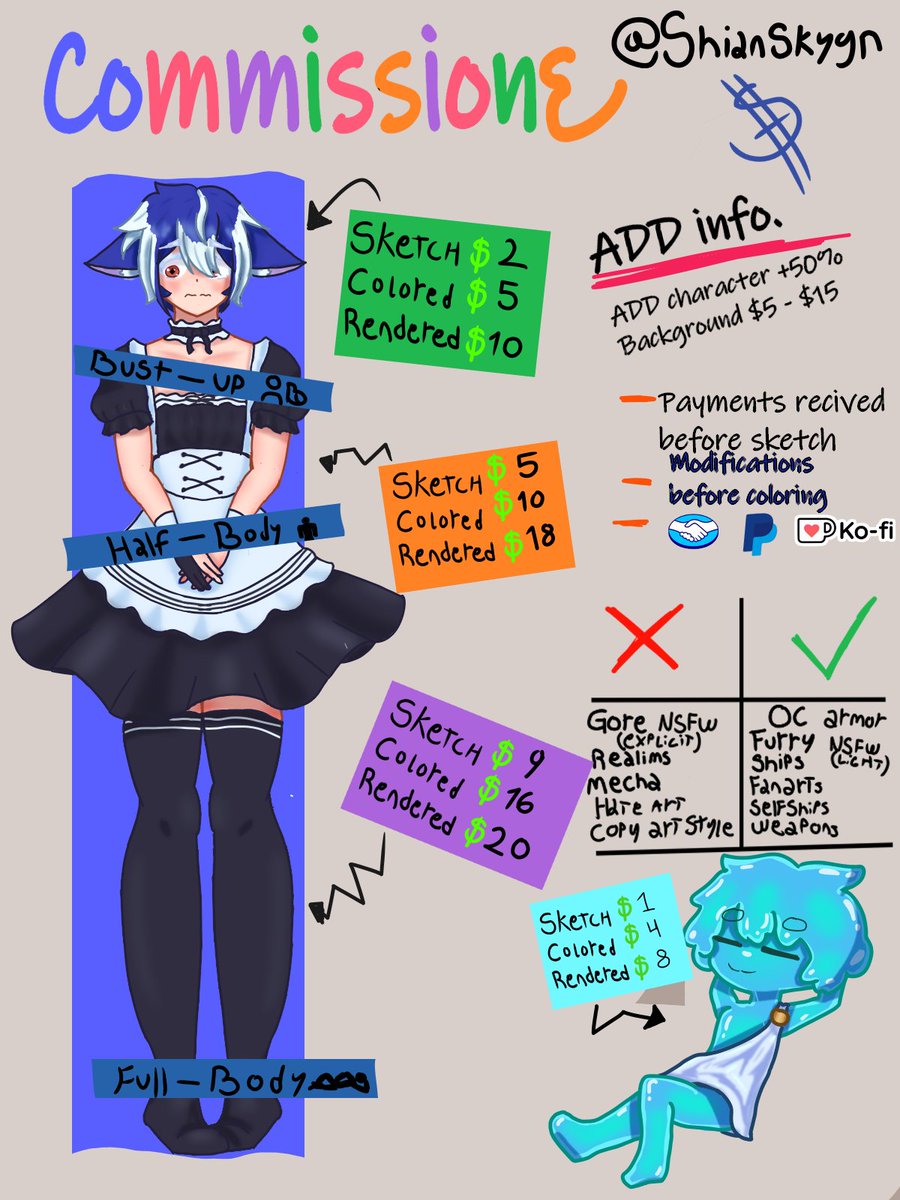 Shian_zip's tweet photo. ✨COMMISSIONS OPENED✨
-❤️ and ↻ are very appreciated
-DM if you are interesed

#opencommsions #commisionsopen #comisionesabiertas #digitalart #commission https://t.co/rXW305O02v
