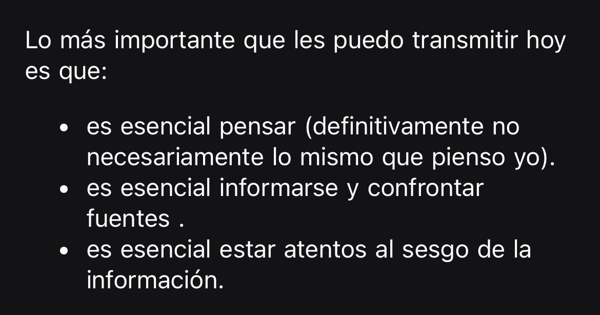 los consejos que mandó por mail un JTP para darnos la bienvenida a su materia: