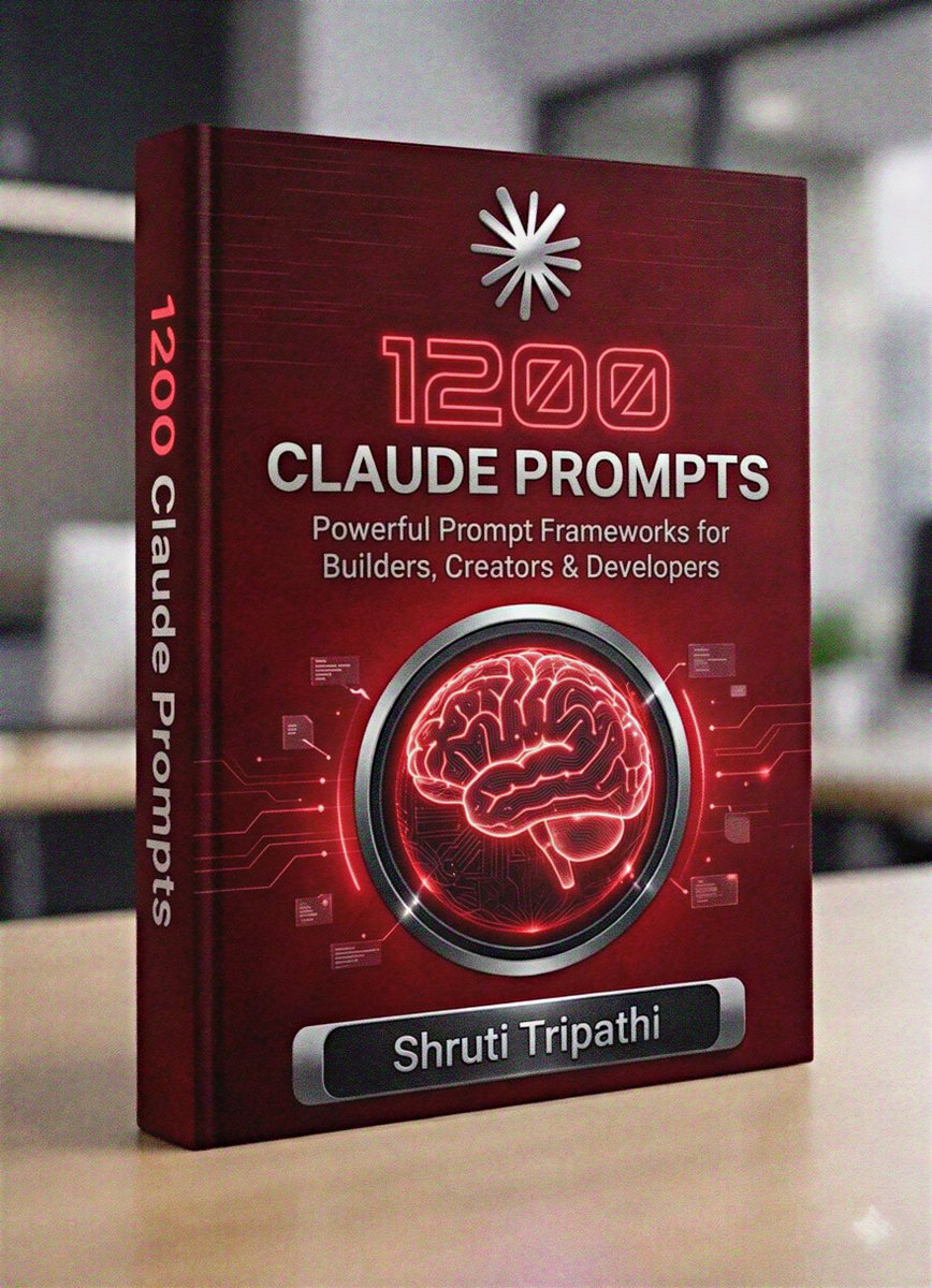 90% of people using AI are still prompting like beginners.

That’s why their results look... average.

So I spent weeks building something crazy:

1,200 Claude Prompts for people who actually build with AI. 🤯

Inside this prompt collection:

• Advanced coding prompts
•