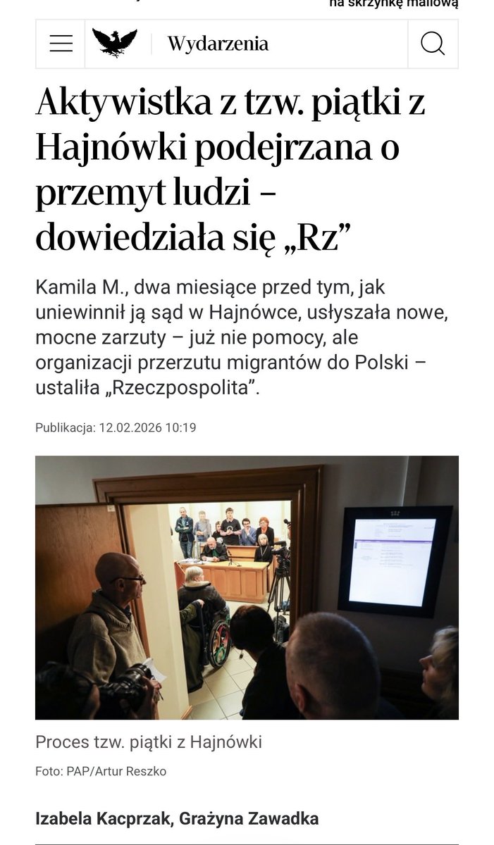 To jest nieprawdopodobne!

Chyba Prokurator Generalny <a href="/w_zurek/">Waldemar Żurek</a> wie, że miesiąc temu jedna z oskarżonych osób usłyszała dodatkowe zarzuty organizacji przemytu migrantów z Białorusi?