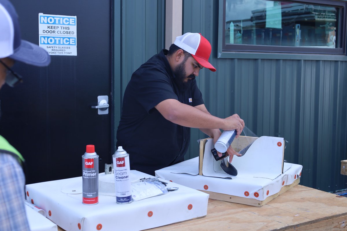 At the heart of what we do is continuous training. Last week, Rafael from <a href="/gafroofing/">GAF Roofing</a> guided our service team through the latest spray adhesives, primers, and innovative products. We invest in our crews because it’s the foundation of the exceptional service we provide. Through