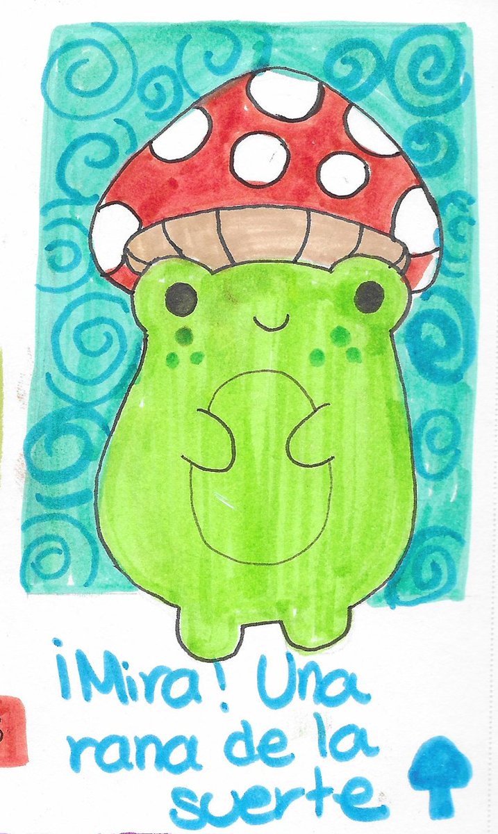 CamySG8's tweet photo. 🐸Froggy🐸
#frogtwitter #Crayola #CamySG #artetradicional #animals #ArtistOnTwitter #artists #colorpencils #SuperTipsMarkers #traditionalart #ilustration https://t.co/FT3tqS7opo