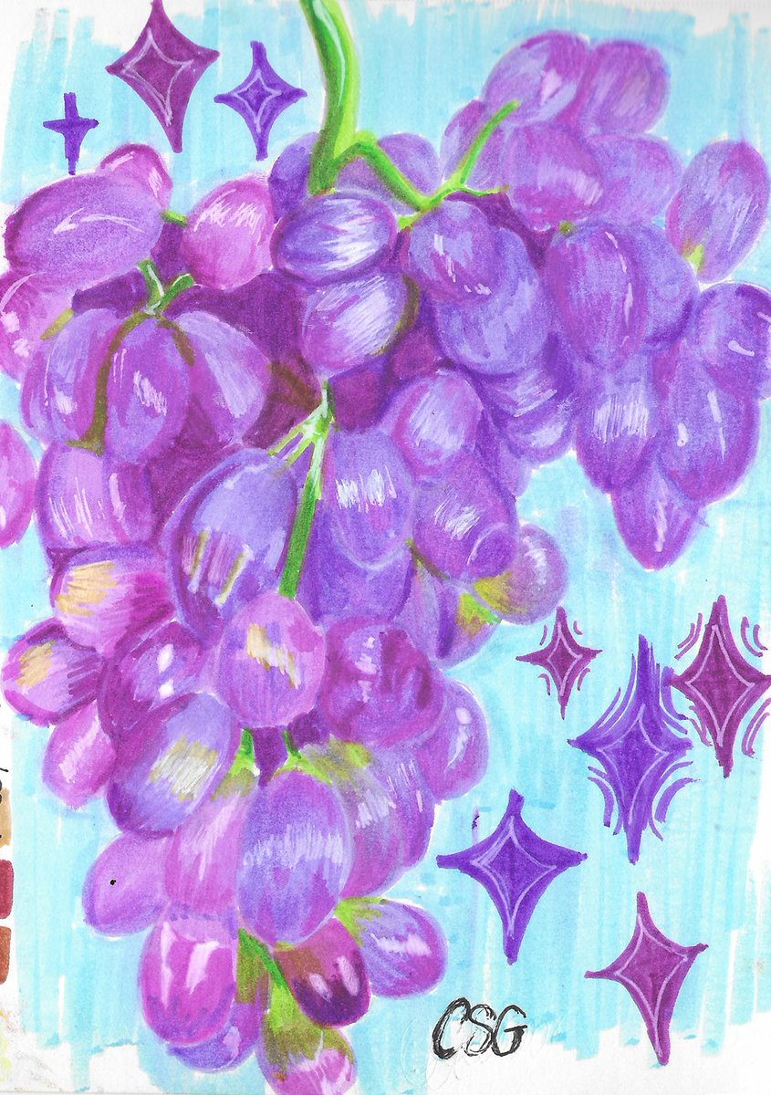 CamySG8's tweet photo. 🍇
#camysg #traditionalart #CrayolaMarkers #grapes #floral #ilustration https://t.co/536IxJJCdL