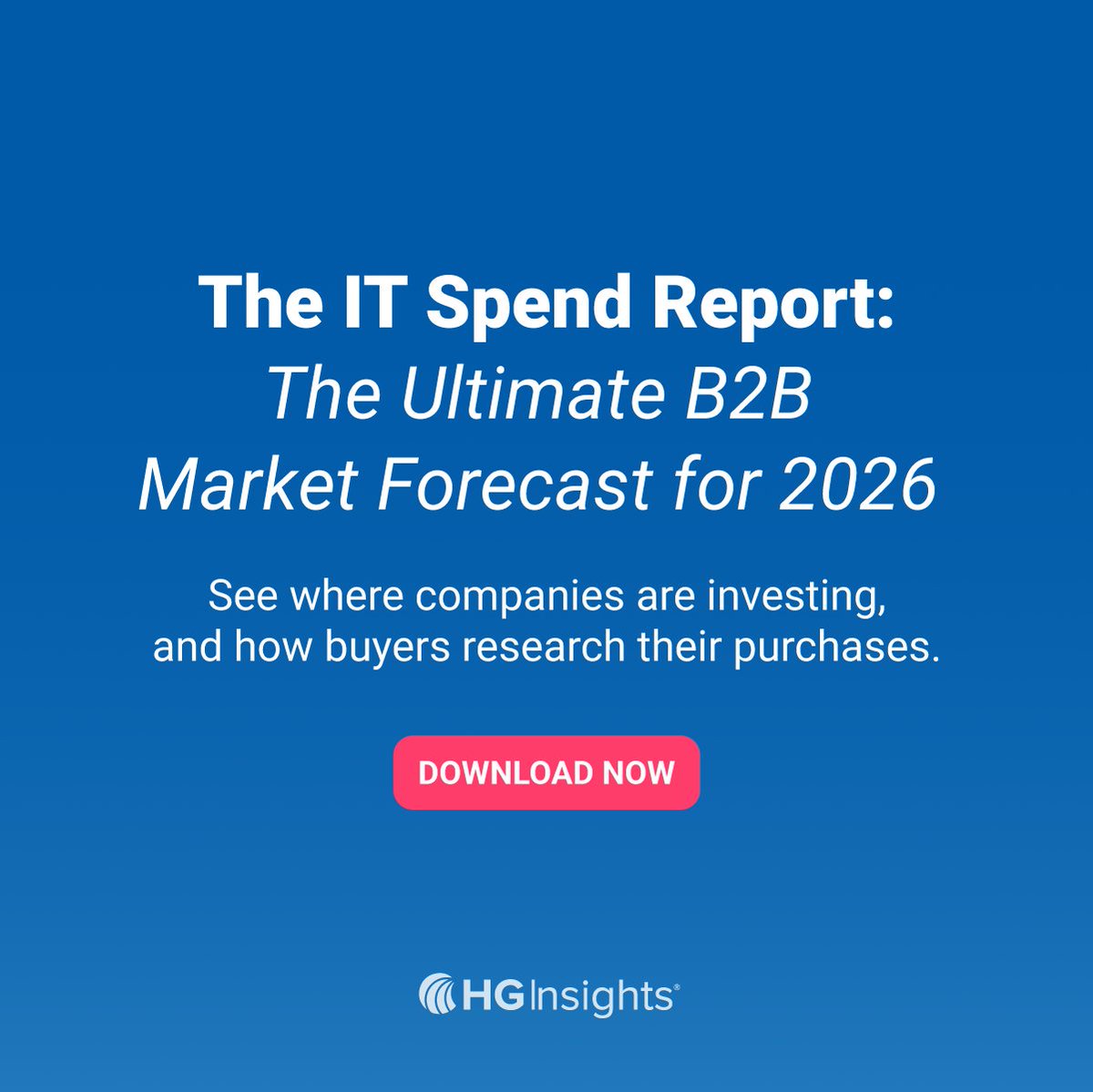 HGInsights_'s tweet photo. The IT market is growing. Your pipeline shouldn't be shrinking. $4.96 trillion in global IT spend is on the table. The problem? Most GTM teams still chase buyers based on incomplete data. That changes now. Download the report and start selling smarter: https://t.co/dLfPNrtuOa https://t.co/M3qI9x8QOe