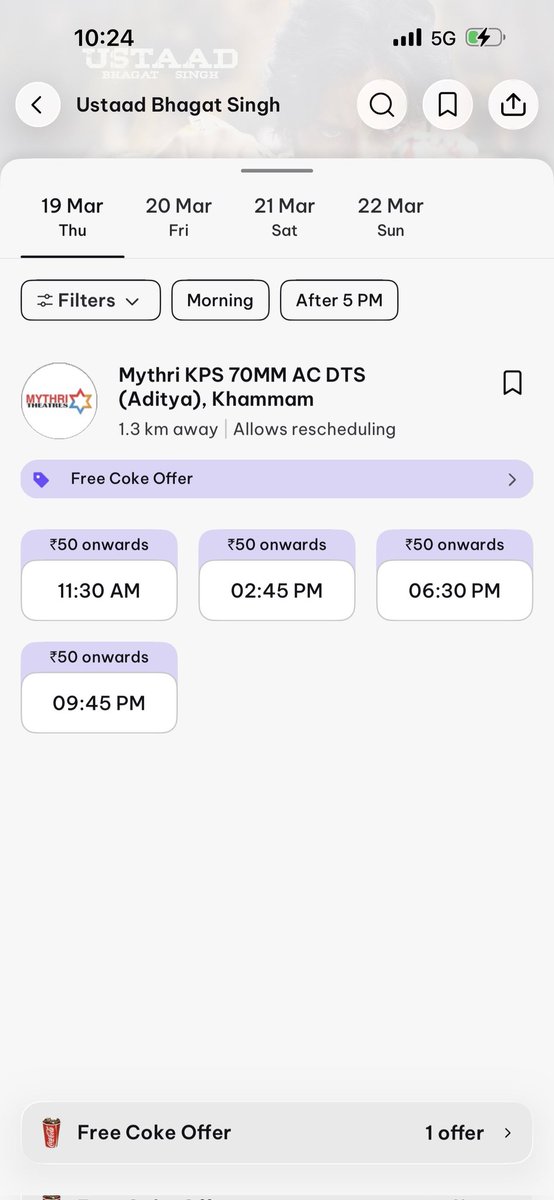 bhuddu123's tweet photo. Nizam District bookings opened now in @district_india 🔥🔥
#Khammam
#Karimnagar
#Nalgonda
#Kothagudem
#Mahbubnaga
#Devarakonda
#Jagithyal
#Godavarikhani
@PawanKalyan
#UstaadBhagatSingh
#UBS https://t.co/FHCG7V3E2z