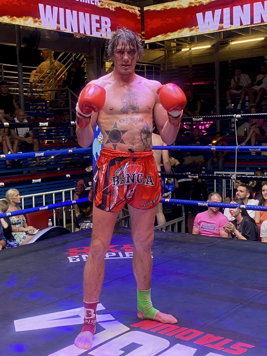 All Praise Be To, God
We Got The Victory in, Thailand
30-26 UD
Dropped My Opponent w Low Kicks in Rd 2
Thank you @bangtaomuaythaimma for the opportunity to represent you and to showcase my skills.

Jake Kelly Lives Forever
