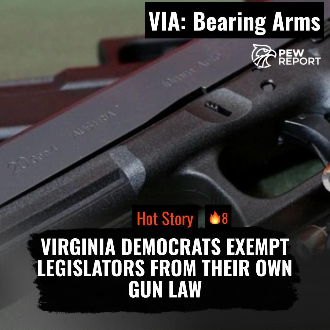 WeLikeShooting's tweet image. VA Dems pass gun control, exempt lawmakers. Is it about safety or control? 2A advocates cry double standard, mobilizing for 2025 midterms. #2A #Virginia #GunControl pew.report/c/lfhJ9m