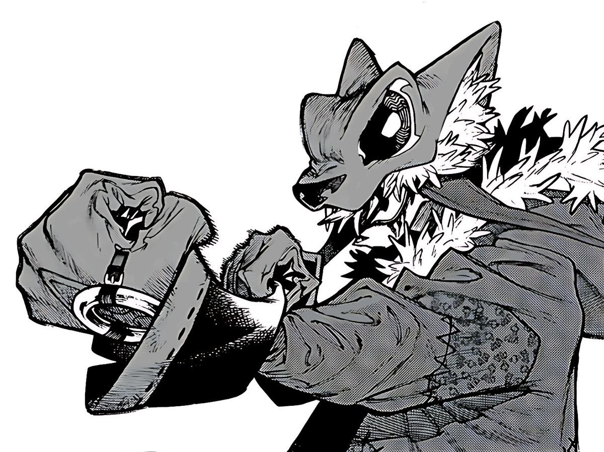 he looks like he’s about to summon a certain shikigami with his treasure