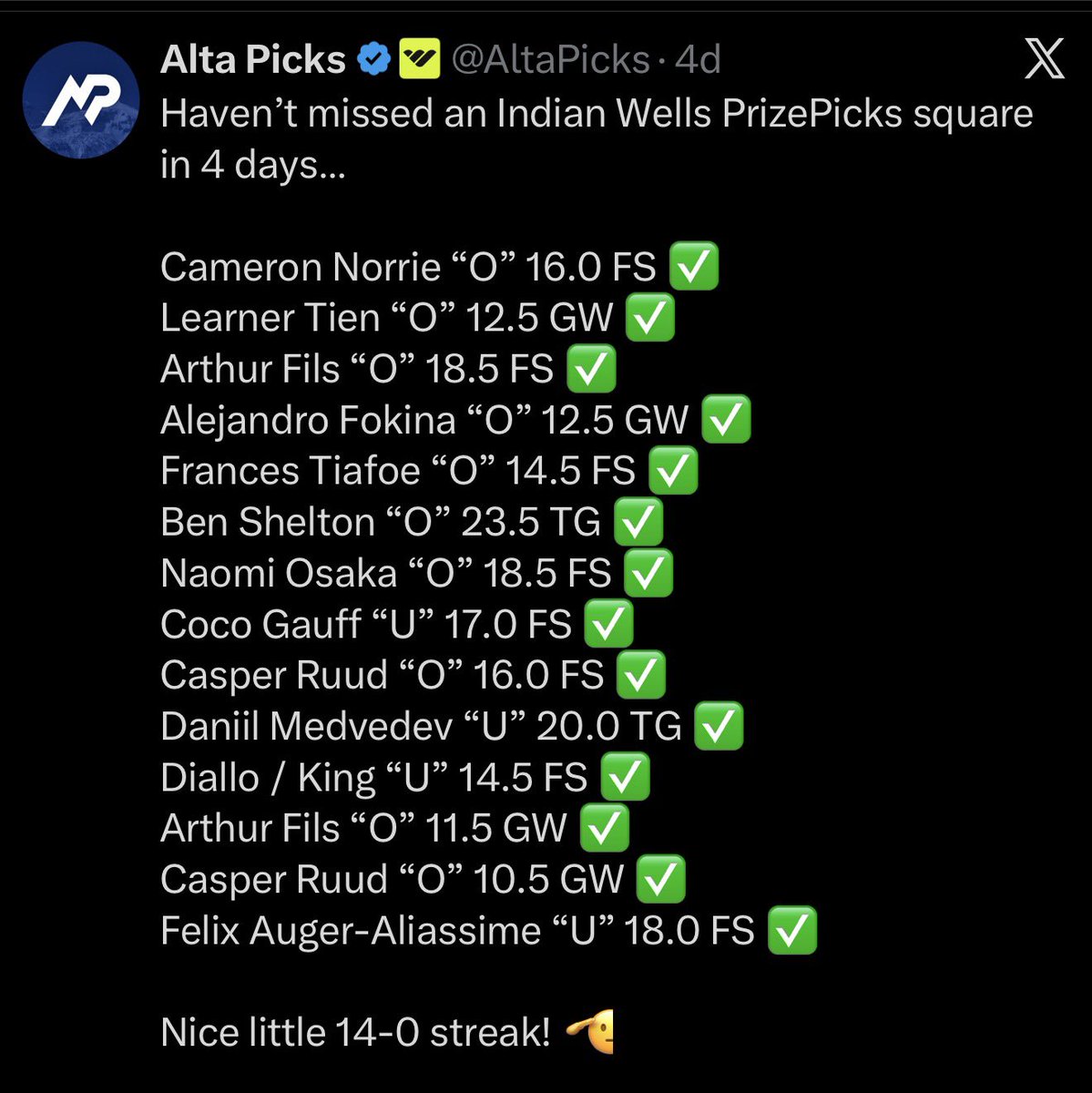 Alta Tracked tweet media