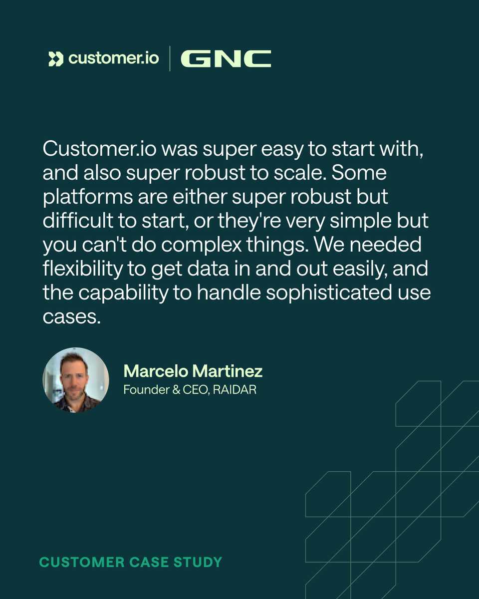 Customer.io tweet media