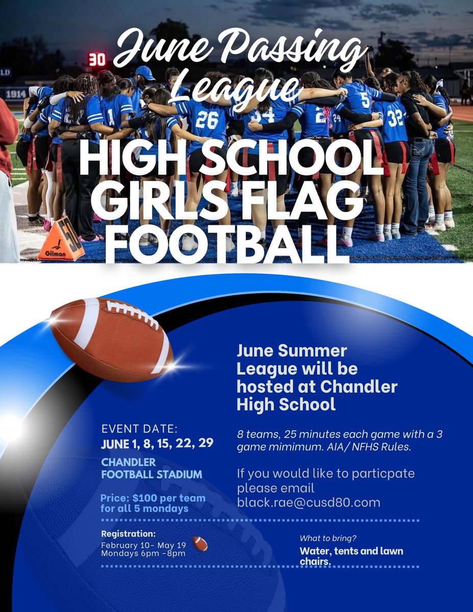 Chandler Girls Flag Football tweet media