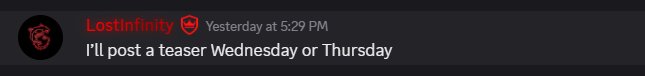 ERLCLatest's tweet photo. LostInfinity has just confirmed that there will be an update THIS WEEKEND!!! Yesterday Lost was seen in chat talking with others in the PRC discord, which he had said, "Next update with features is next weekend.." Marking that the SPRING UPDATE will be VERY SOON... Get ready 👀 https://t.co/u14h2FeWmg