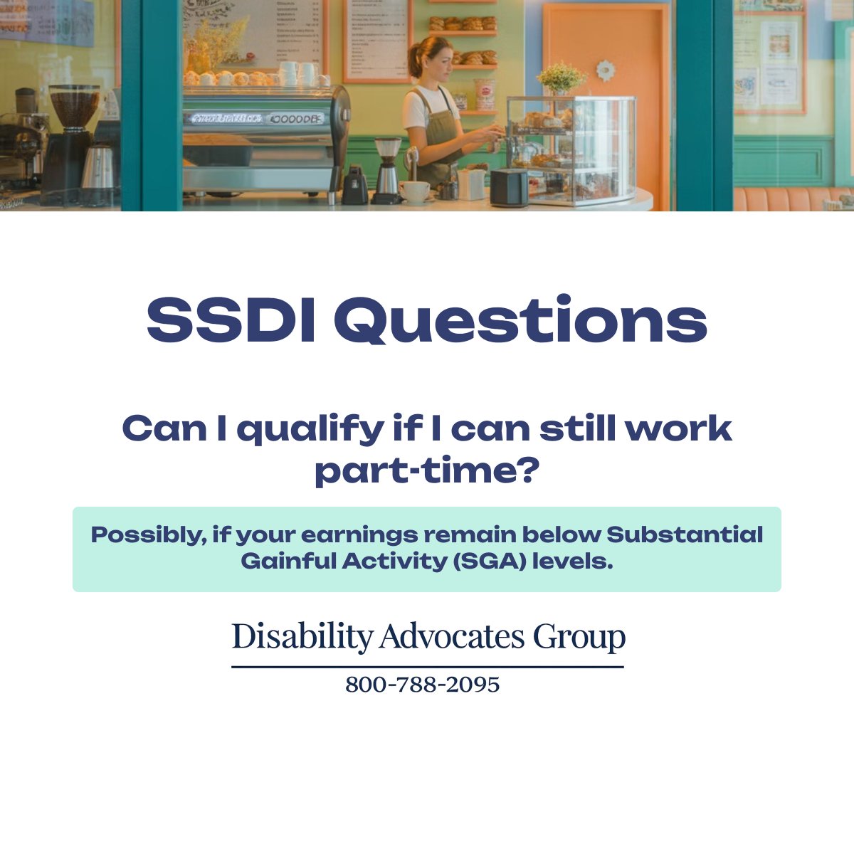 GetMeSSDI's tweet image. Can you qualify for SSDI if you still work part-time?

Learn more about SSDI eligibility.

📞 Free consultation: 800-788-2095

 or try our SSDI screener:

 👉ssdianswers.com/ssdi-screener/

General information only.  Not legal advice.

#ssdi #ssdibenefits #socialsecuritydisability