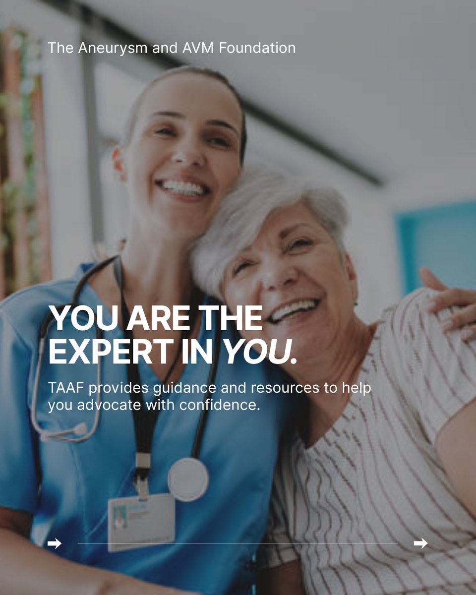 The Aneurysm and AVM Foundation (TAAF) tweet media