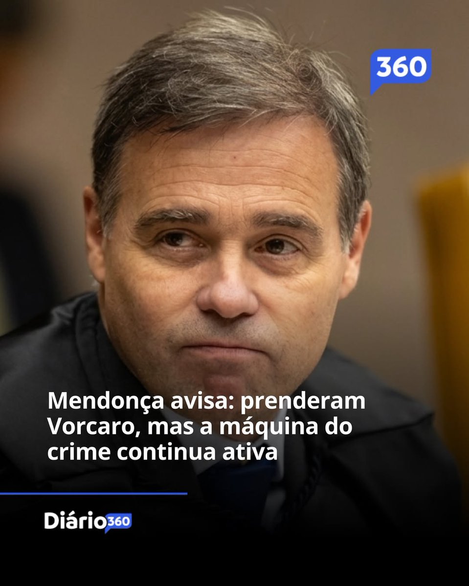 ⚠️🇧🇷/ O ministro André Mendonça, relator do inquérito no Supremo Tribunal Federal (STF) que investiga fraudes bilionárias no Banco Master, apontou indícios claros de que a organização criminosa supostamente liderada pelo banqueiro Daniel Vorcaro continua ativa mesmo após a prisão