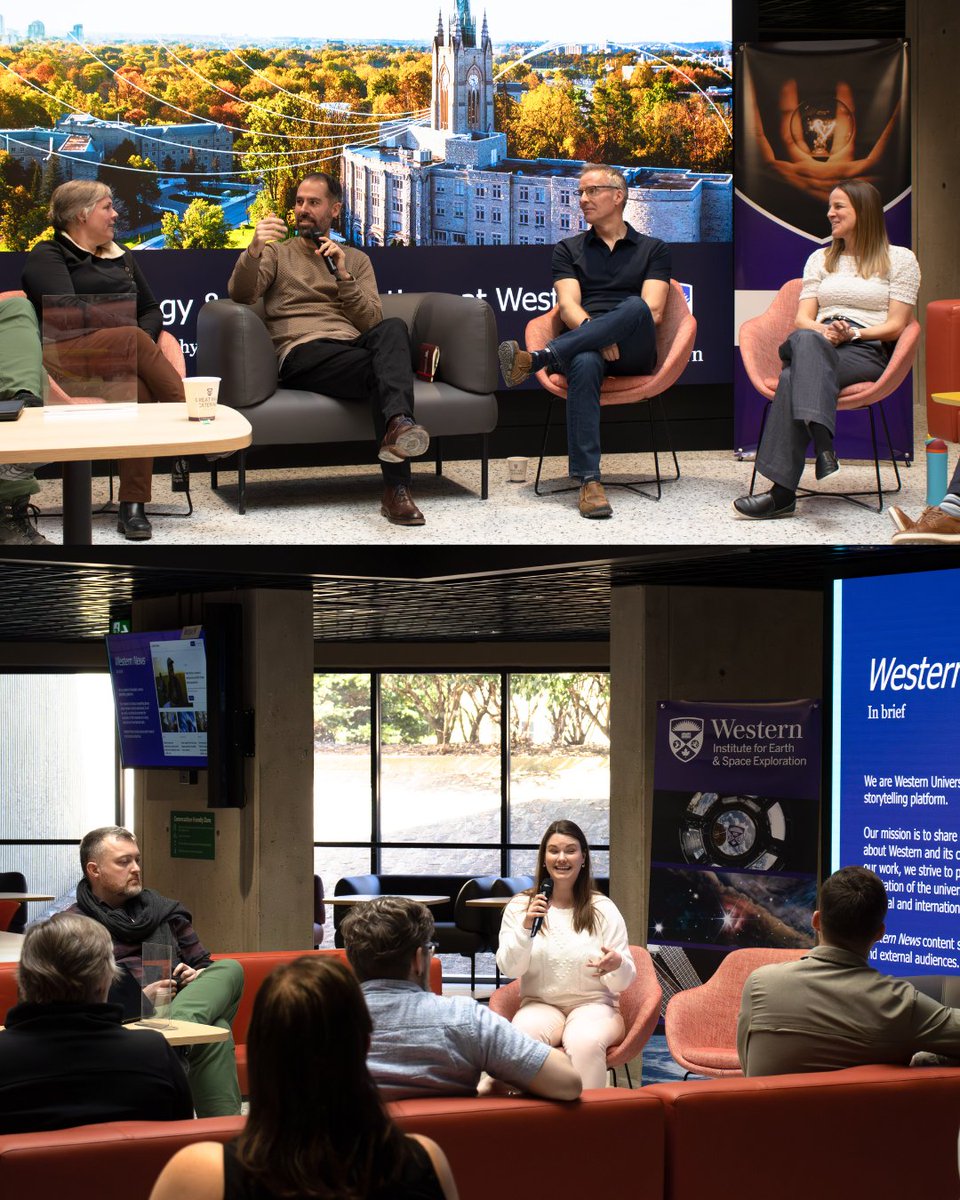westernuSpace's tweet photo. Thank you to all who attended the Research &amp; Media Relations Workshop!

Co-hosted with the Rotman Institute of Philosophy, it brought together academics active in science communication + media relations experts to discuss experiences + tips for engaging with the media. https://t.co/WJcIUdAWcW
