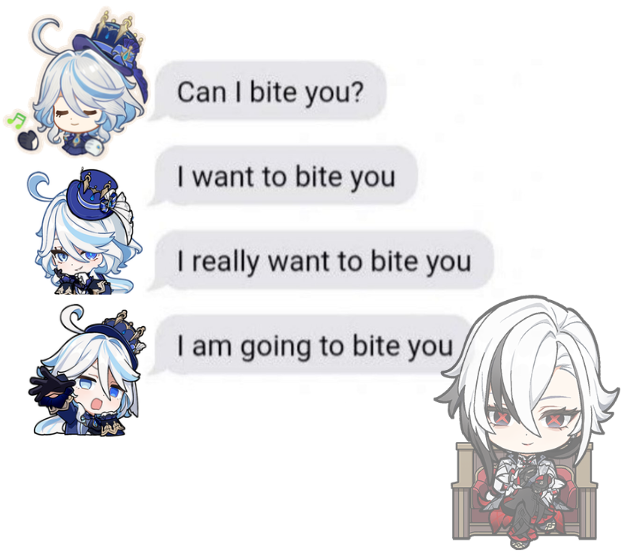 Furina Cat says Meow ❌💧 tweet media