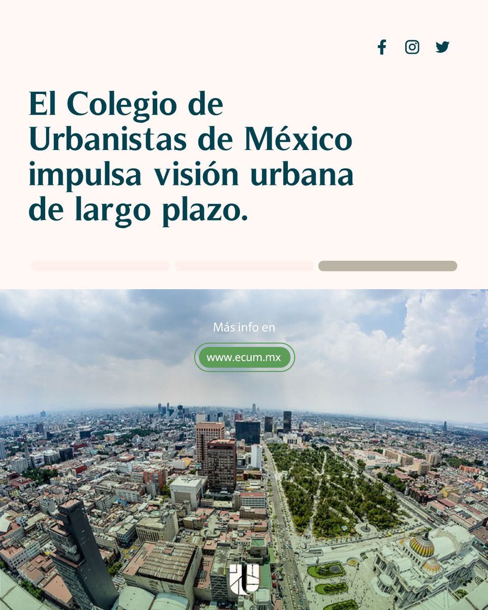 El Colegio de Urbanistas de México tweet media