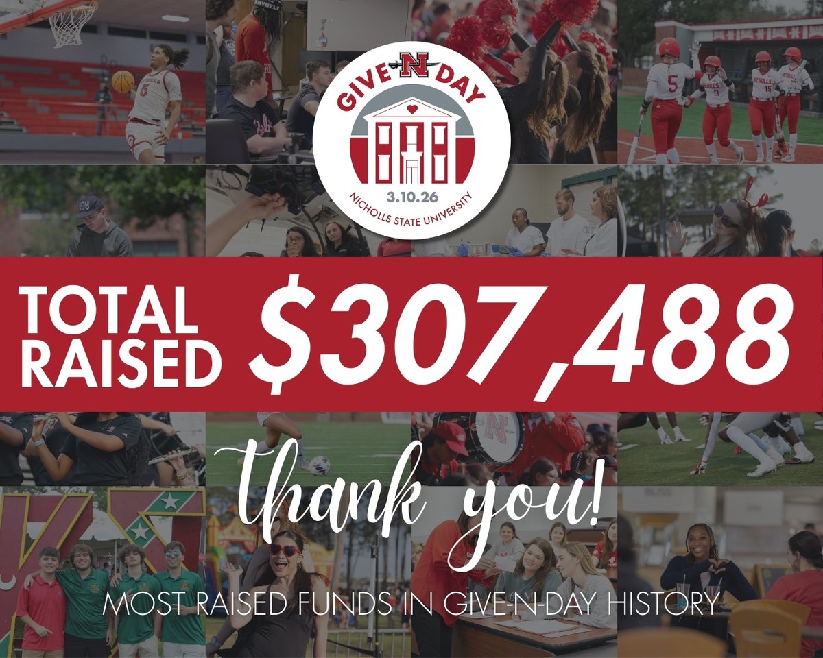 Nicholls Give-N-Day tweet media