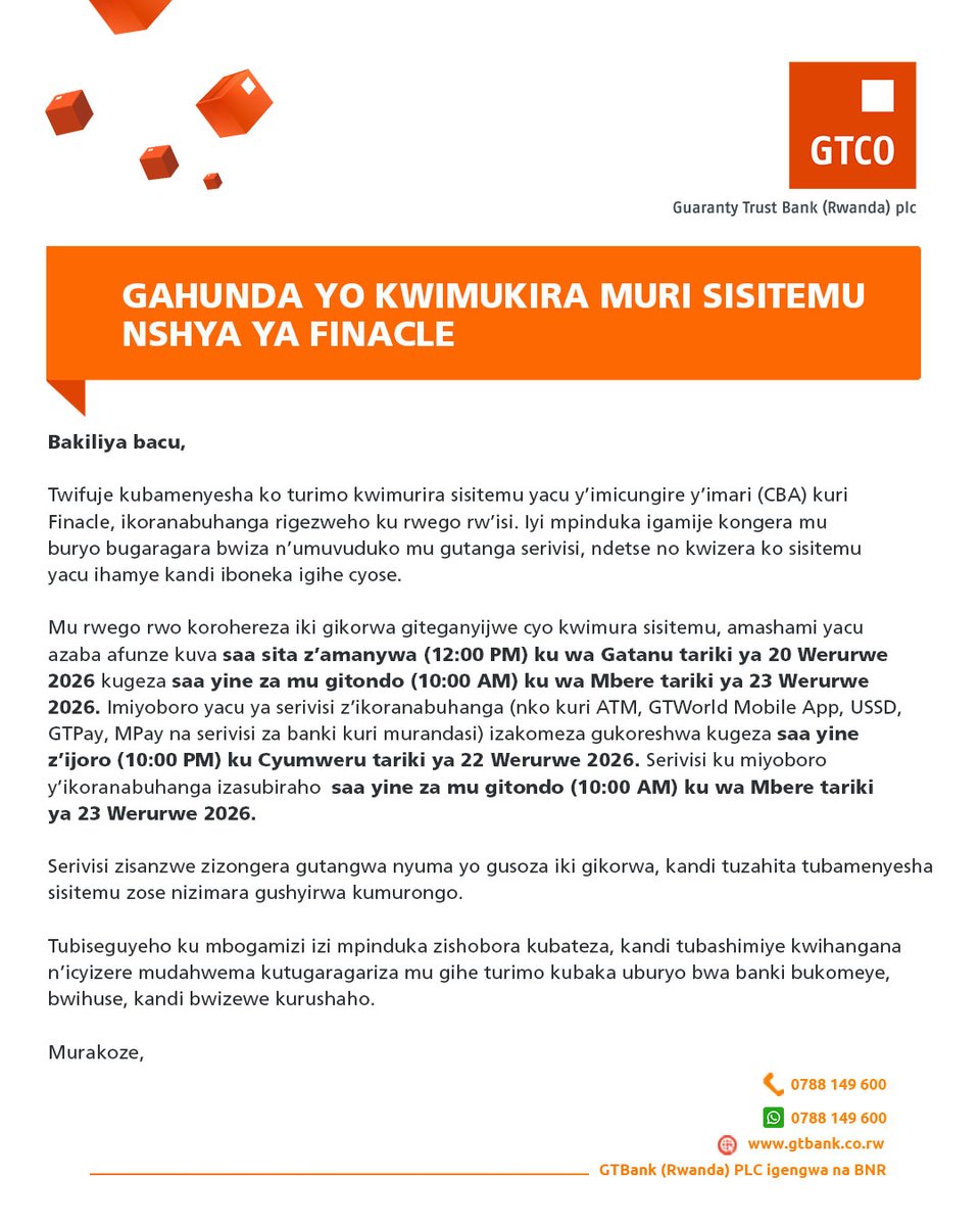 GTBank Rwanda tweet media