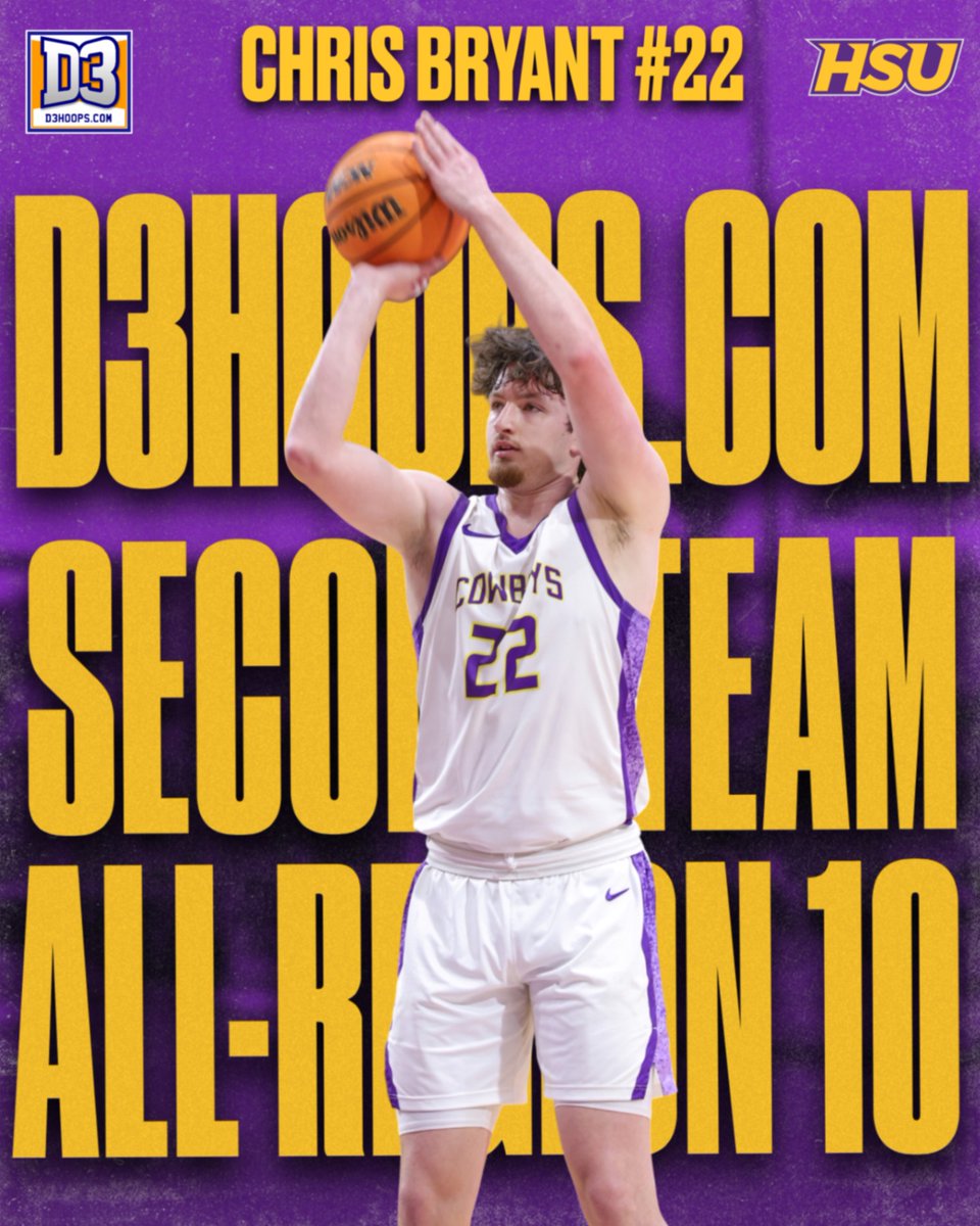 HSUAthletics's tweet photo. Congratulations to Chris Bryant for being named to the https://t.co/J0jdrBn1WY Second-Team All-Region 10! https://t.co/2ar3gyccRg