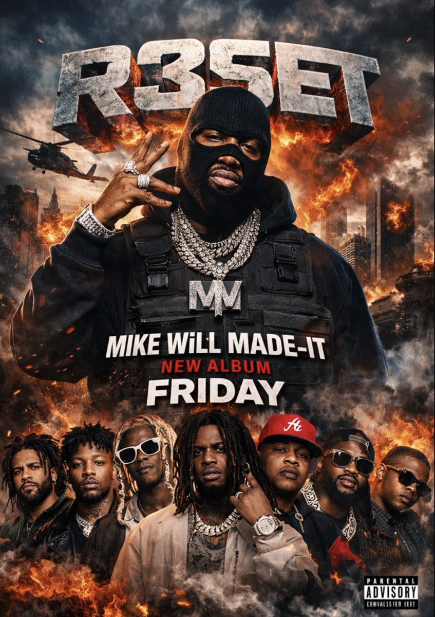 Olayinks50's tweet photo. Mike WiLL Made-It dropping R3SET this Friday and that feature list is stacked
J. Cole
21 Savage
Young Thug
SahBabii
NBA YoungBoy
Chief Keef
T.I
Swae Lee
2 Chainz
Ludacris
Lil Keed
Travis Porter
Killer Mike
Monaleo
Karrahbooo
Anycia
#R3SET #MikeWiLLMadeIt #NewMusicFriday #HipHop https://t.co/zwQjeGR06M