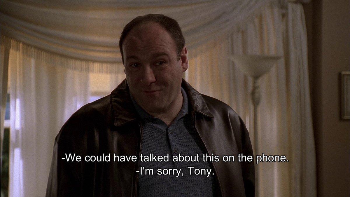 Every The Sopranos Frame In Order tweet media