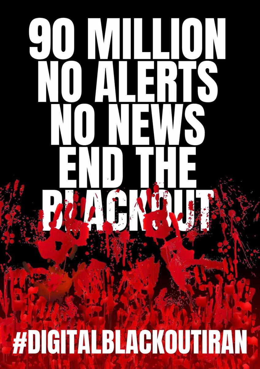 Saba_noura's tweet photo. The Islamic Republic has plunged 90 million people into digital darkness to hide its crimes.
Even Iran’s domestic intranet is now shut down.

@POTUS @SecRubio @elonmusk
The world must act. Restore internet access to Iran now.

#DigitalBlackoutIran
#RezaPahlaviForIran https://t.co/x58qEudd0S