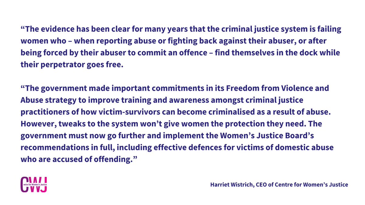 Centre for Women's Justice tweet media