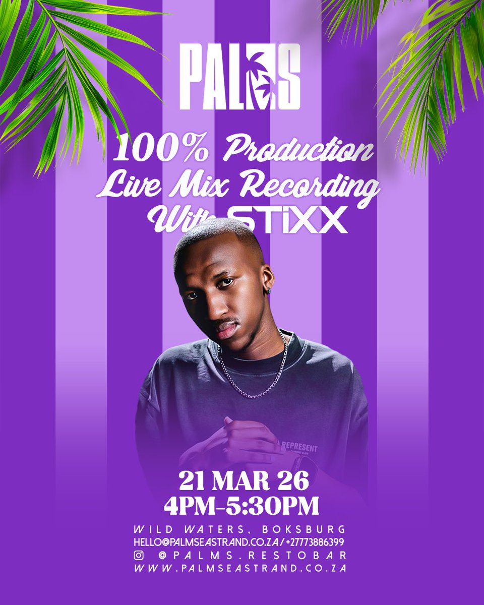 After some delays and hiccups, I’m finally ready to give you guys my first 100% production mix of 2026. This time I’m doing things differently and I want you to be a part of bringing it to life. Please join me at palms this Saturday ,I can’t wait to see you guys. 🙏🏽❤️🇿🇦