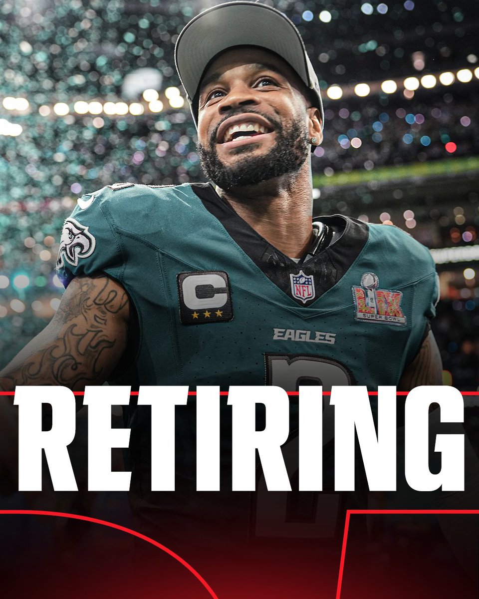 Six-time Pro-Bowl CB Darius Slay is officially retiring from the NFL, he announced on social medi...