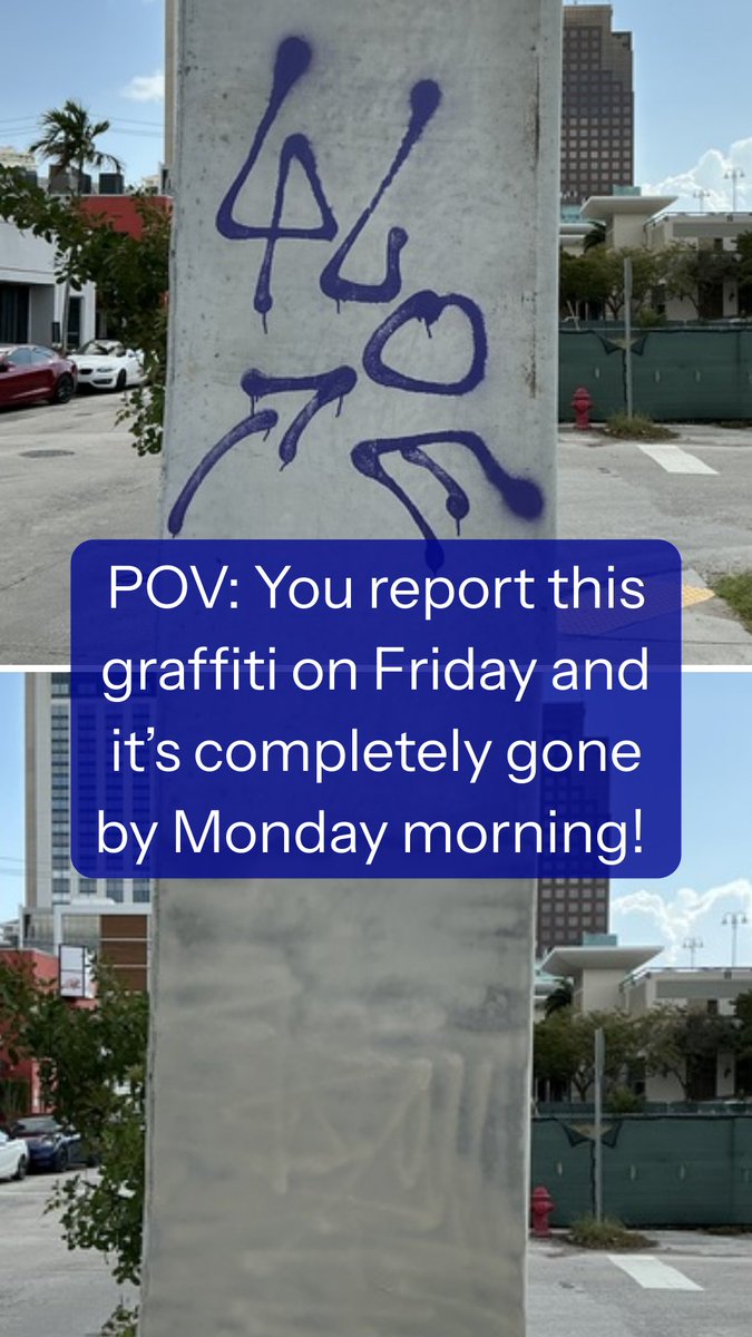 AdvocatesEA's tweet photo. Another quick fix is in the books for Fort Lauderdale. We flagged this ugly graffiti on Friday and it is pristine first thing Monday morning, proving that consistent civic engagement gets results! 🙌 #LoveWhereYouLive #FastFix @FTLCityNews https://t.co/2sEZppEUD8