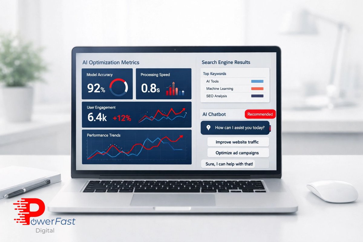 PowerFastAI's tweet photo. Google ranking is so 2023. 📉

In 2026, if ChatGPT isn't recommending your business, you don't exist. SEO is dead. GEO (Generative Engine Optimization) is the play. 🧠⚡️

Dominate here: https://t.co/1oUp3YdLkH

#AI #GEO #SmallBiz #PowerFastDigital https://t.co/qlli7nxttk