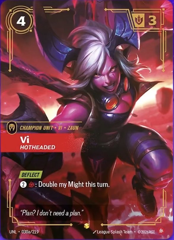 The latest #Riftbound Unleashed card preview from @Play2XKO! Set 3 🔴 Vi ...