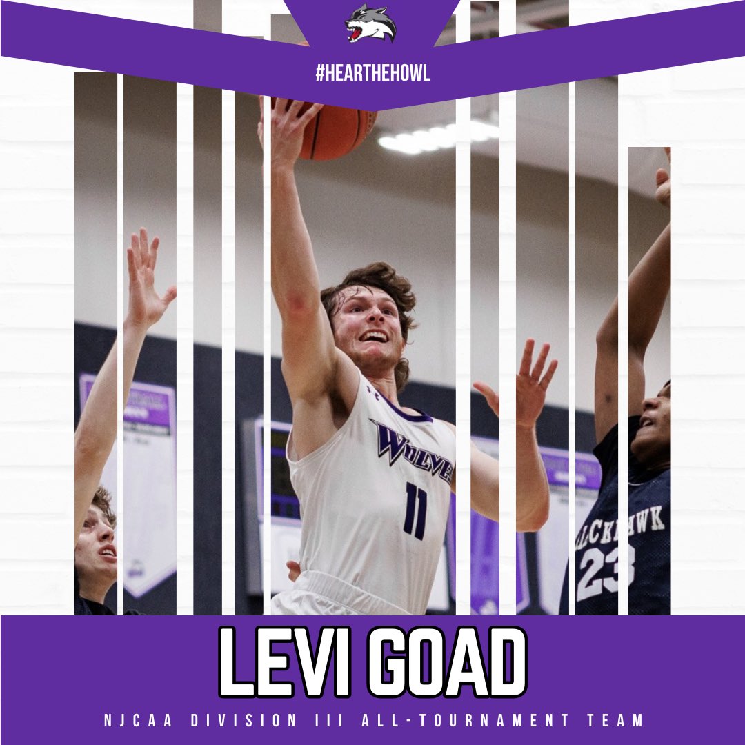 jjcwolves's tweet photo. Levi Goad earns NJCAA Division III All-Tournament Team honors!

#HearTheHowl https://t.co/LToSyhVFte