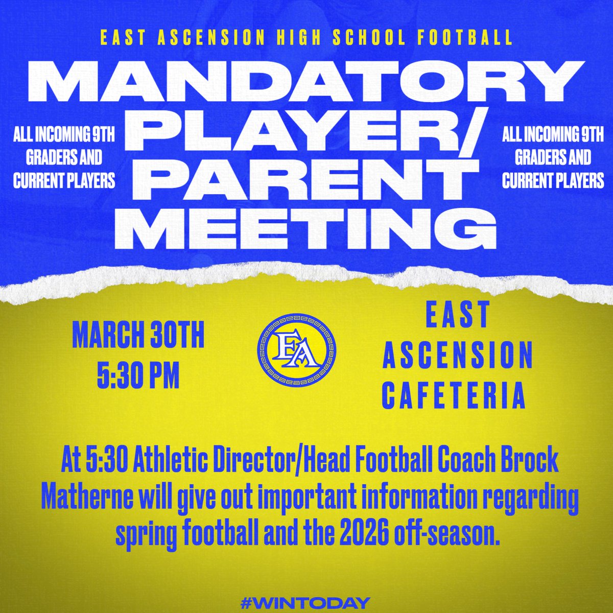 East Ascension Football tweet media