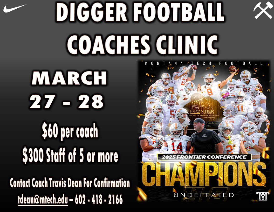 Montana Tech Football tweet media