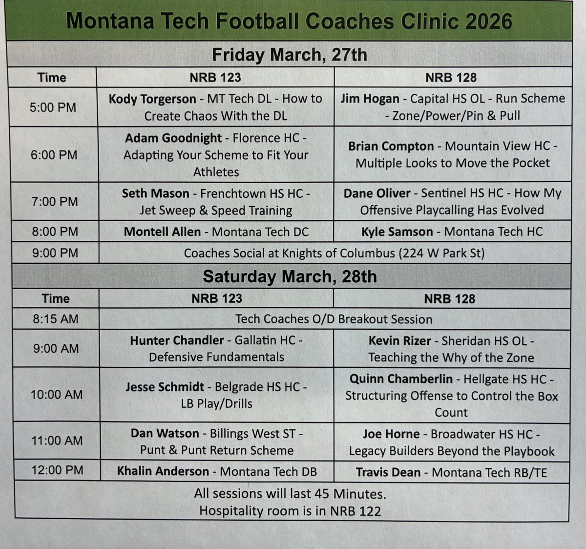 Montana Tech Football tweet media