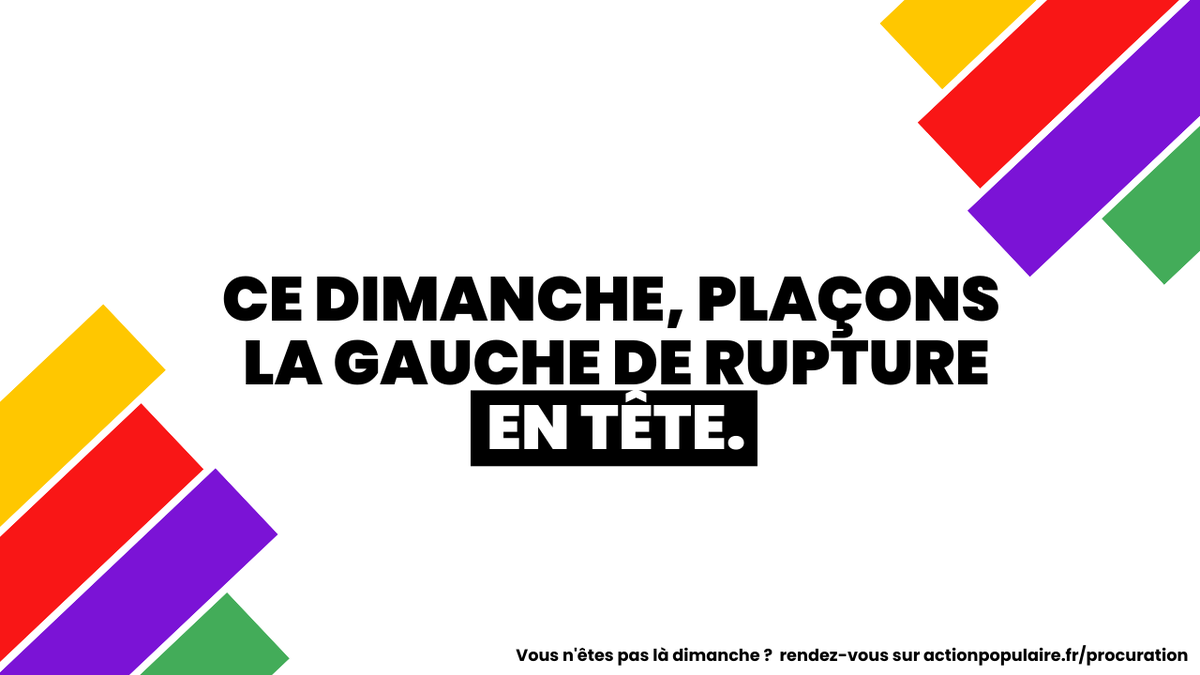 FranceInsoumise's tweet photo. Vous n’êtes pas chez vous ce dimanche 22 mars ?

Aucune voix ne doit manquer : donnez une procuration pour que quelqu'un·e vote à votre place.

Vous pouvez prendre une procuration ? Portez-vous volontaires !

➡️ Rendez-vous sur : https://t.co/DQIw2NpP6I https://t.co/fryG1x5T7I