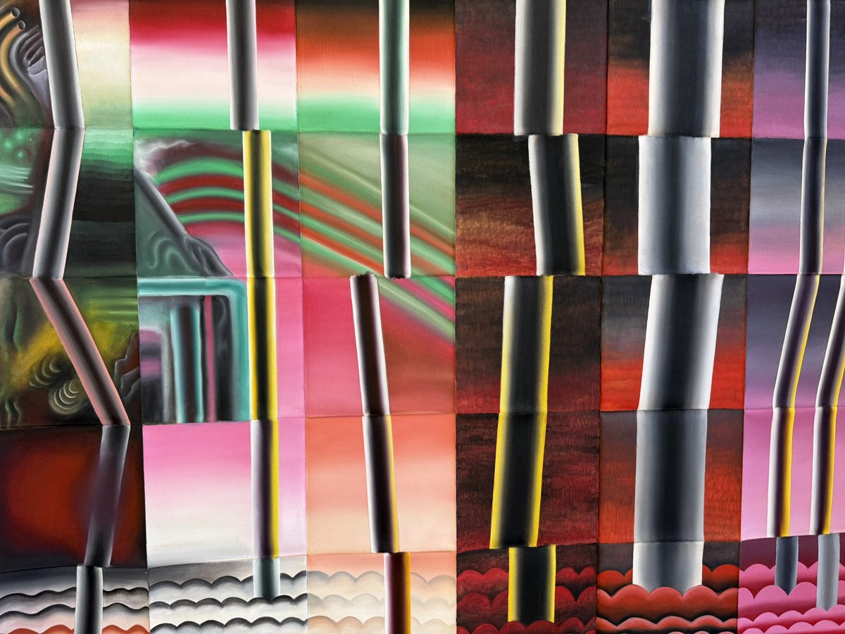 Santiago Poggio con sus figuraciones fantásticas y abstracciones en el MACLA pintamagazine.com/movida-cultura…