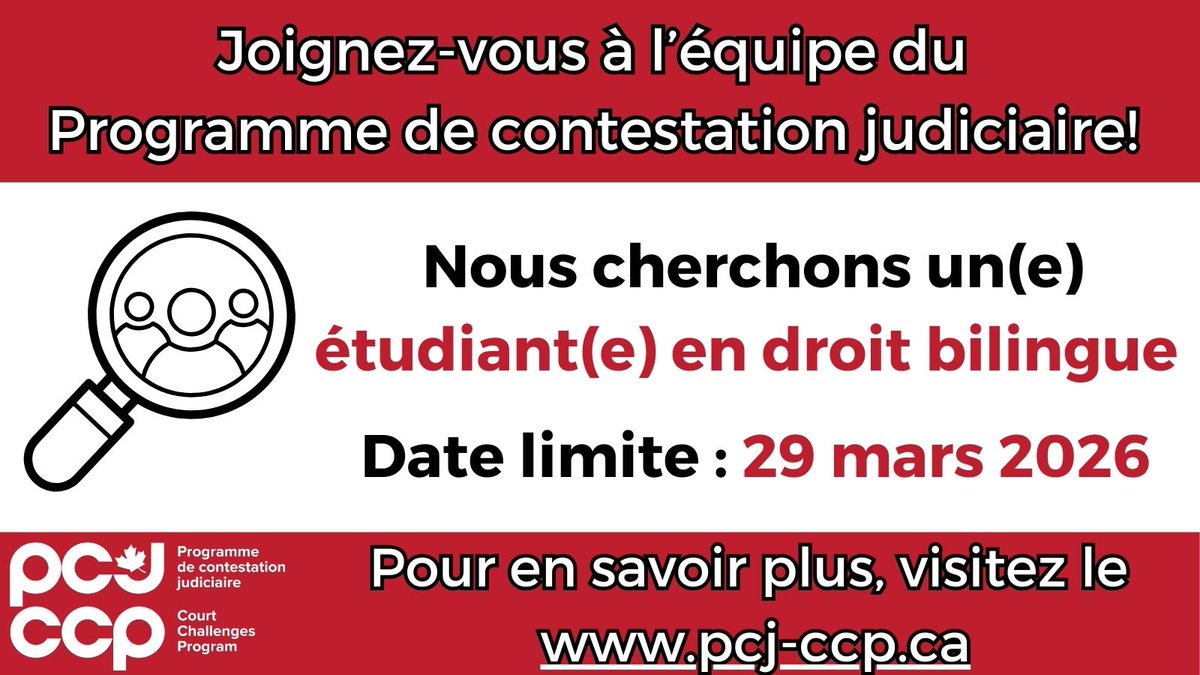 Court Challenges Programme contestation judiciaire tweet media