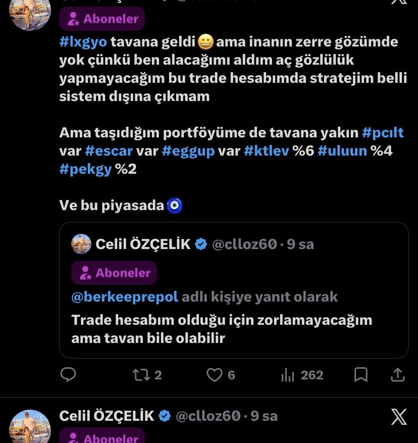clloz60's tweet photo. #ktlev tavan
#lxgyo tavan
#pcılt tavan
#escar tavan
#eggup %7.8
#ecogr %3
#dapgm %3
#pekgy %2
#gerel %2
Abone tarafı yeşil değil tavanlarda. https://t.co/730reIsDhO