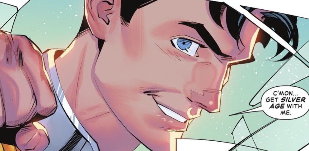 idk about you guys but im getting silver age with superboy prime