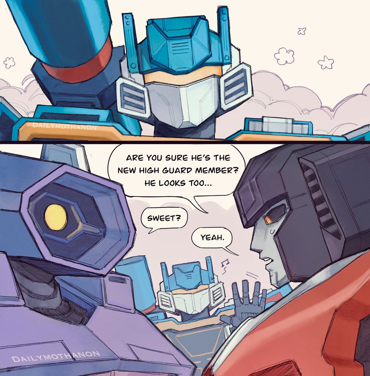 Soundwave please you look entirely too pleasant and joyful to be in the high guard 💔 are you sure you didn’t take a wrong turn and you meant to go the arts &amp; crafts club instead
#Transformers #TfOne #Soundwave #Starscream #Shockwave #starwavewave