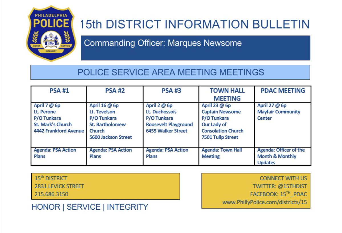 PPD 15th District tweet media