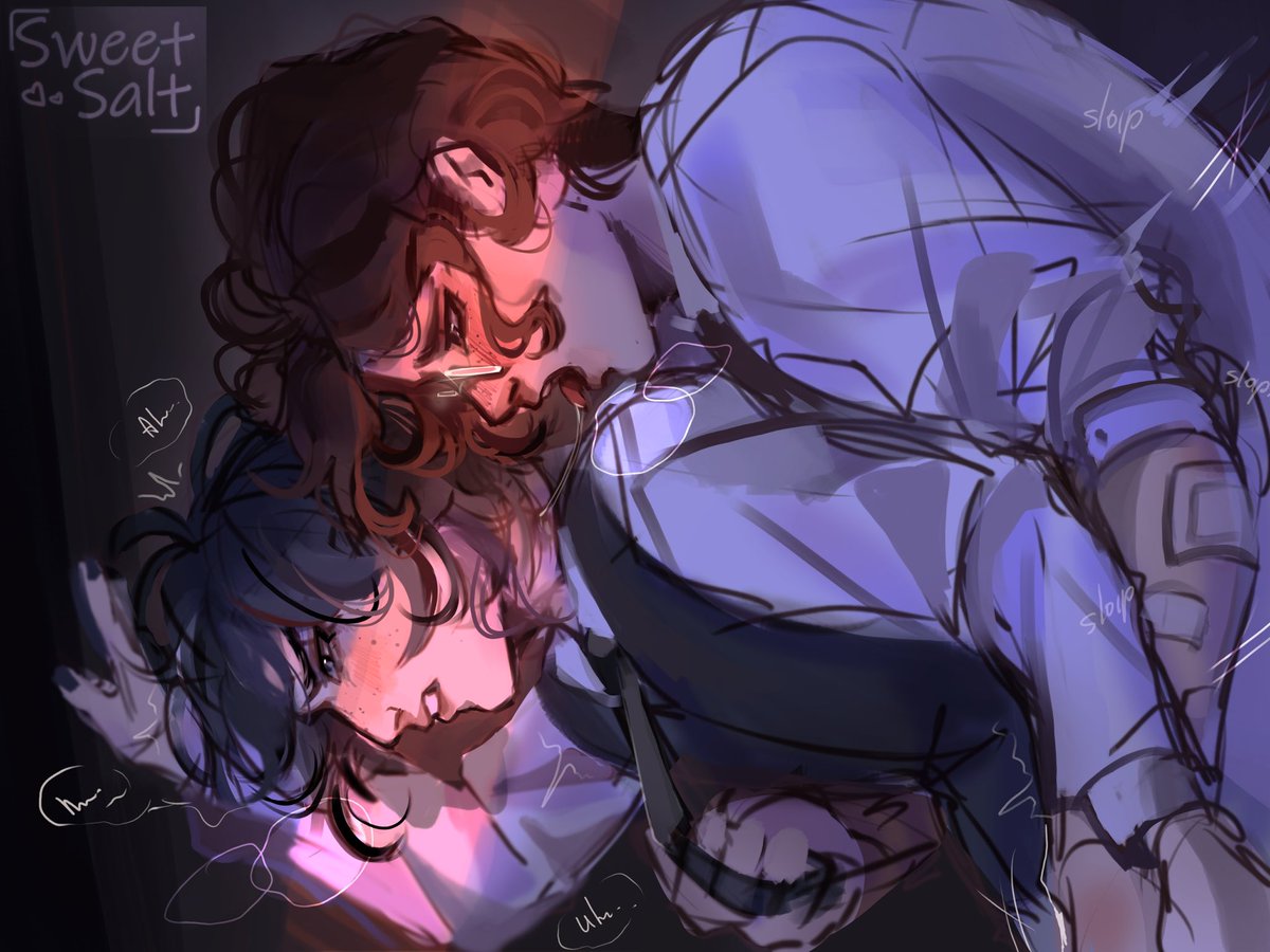 SweetSa1tT50's tweet photo. While I'm busy drawing commissions, look at my OCs!! 
Omg, what are they doing 😱

#oc #art #sketch https://t.co/1ZEnTsURvf